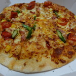 Domino Piza - シェフの気まぐれ野菜スペシャル（M、半額で１２９６円）