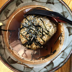 海鮮 皿もつ なぶら家 - 青じそしらすの焼おに茶漬