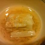 ふじ居 - ズイキと貝柱のあんかけ。