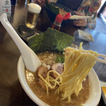 麺dining けいず - 中太ストレート麺