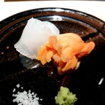 菊鮨 - ヒラメと赤貝