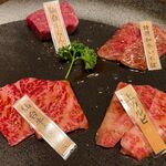 炭火焼肉 羅山 - 特選和牛盛り合わせ（3,300円）