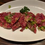 炭火焼肉 羅山 - ネギだく塩サガリ（1,078円）