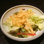 くいもの屋わん - お通し サラダ (3人前) 429円 (×3)