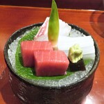 銀座 しのはら - 中トロ・アオリイカ-鯛