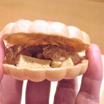 銀座 しのはら - あんぽ柿とウィスキーゼリーを合わせたフォアグラ羹