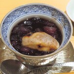 銀座 しのはら - ゆり根‣さつま芋とぜんざい