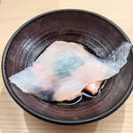 日本橋蛎殻町 すぎた - カワハギと肝醤油