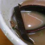 Maruwanotsukemen - スープ割の昆布