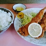 ひかり食堂 - エビフライ定食(1,150円)