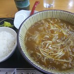 生蕎麦　丸亀 - カレーそば定食 750円