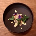 bistro nid - 赤海老の昆布締めと根セロリのレムラード