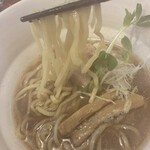 中華そば麦右衛門 - 麺をにゅーん