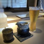 菊鮨 - ノンアルコールビールと日本酒（佐賀：七田）