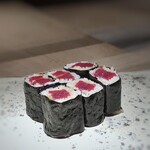 菊鮨 - ◆鉄火巻・・いつもながらに美味しいそうです。