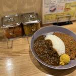 カレーのおじさま FISH - キーマ×ビーフ@1100円