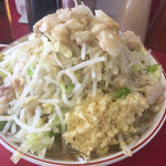 ラーメン二郎 - 小ラーメン　ニンニクマシ　ヤサイマシマシ　アブラマシマシ