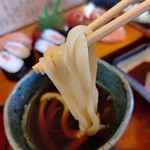 みのり寿司 - 【2021.2.22(月)】麺をめんつゆに浸けた