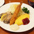 レストラン カタヤマ - 料理写真:カキバタ焼 エビフライ オムレツ(1550円・外税)