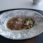 ひのきざか - 強肴：武州和牛のしゃぶしゃぶ風餡かけ