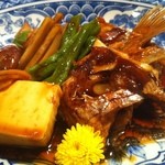 きむら - 鯛のあら炊き♪付け合わせも美味し！