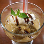 Kyarabankohi - アイス豆乳ラテ（黒蜜ゼリー入り）