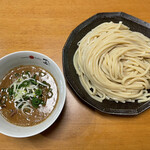 中華蕎麦 とみ田 - 「つけめん TOKYO-X豚骨魚介 特盛450g」1300円に「極太短冊メンマ」200円