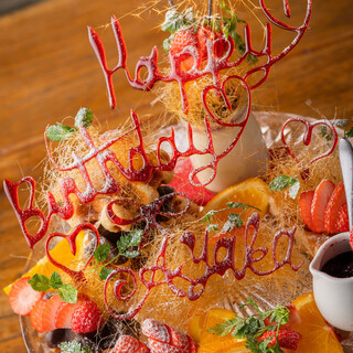 Anniversary and birthday plates are definitely recommended. [Private room] Please inquire♪