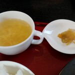 文月 - 玉子スープと搾菜付き