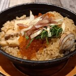Taishuu Bisutoro Haruta - 鯛とイクラとアサリのストウブ飯