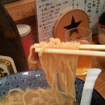 きょうすけ - 鶏白湯醤油ラーメン麺アップ