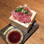 日本の酒と馬の肉 ウマ○ - イチ推し升盛り（コース内容では無い）