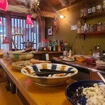 菜食ダイニング&BAR 様時 - お店カウンターに座りました