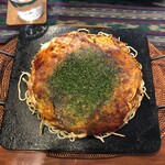 お好み焼き バリエー - お好み焼きそばダブル。