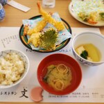 日本料理レストラン 文福 - ランチの天ぷら