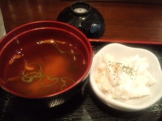 Teppan Diner nakurogane - 味噌汁＆マカロニ
