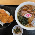 ひゃくてん - たれかつ丼＆らーめんセット