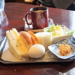 オレンジガーデン - ミックスサンドセット　ドリンク付きで400円