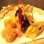 精進料理 醍醐 - 精進料理の天ぷら♪