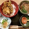 割子そば　柚子の木 - エビかき揚げ丼セット(880円)