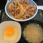 Yoshinoya - 牛丼大盛＋みそ汁＋玉子