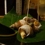 松江の味 郷土料理 出雲 川京 - 白バイ貝と亀の手