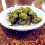 東珍味 - 枝豆とザーサイの和え物