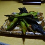 松江の味 郷土料理 出雲 川京 - 炙りワカメと変わり枝豆