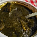 カリーハウス - テイクアウトしたサグチキンカレー、SUPER HOT。