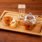 Rose and jasmine flower tea