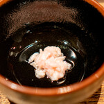 鳥茂 - 湯引きミノの昆布〆 胡麻油