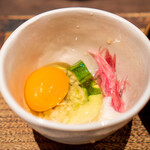 鳥茂 - とろろ、おくら、茗荷、卵黄