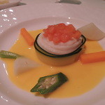 フランス料理グルメ - 帆立貝と舌平目アップ