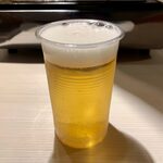 ファストヤキニクダブル - 生ビール（S） ¥100